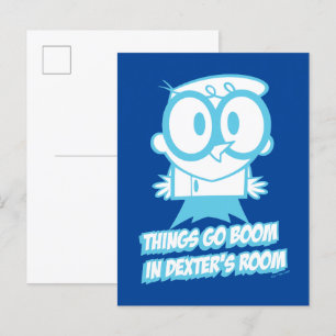 Things Go Boom In Dexter's Room Postcard