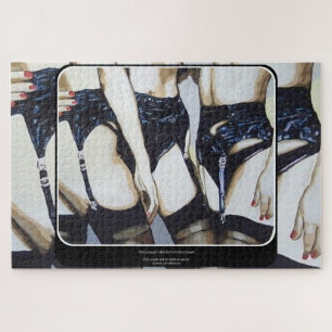 'Things Happen' Painting on a Jigsaw Puzzle