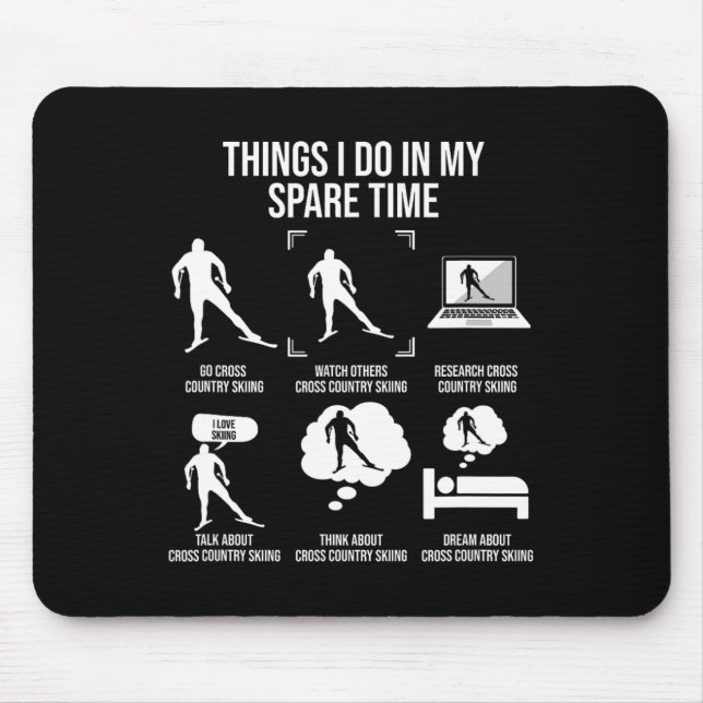 Things I Do In My Spare Time1  Mouse Mat (Front)