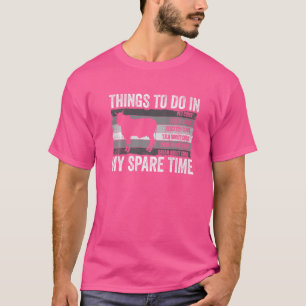 Things I Do In My Spare Time Animal Cow Whisperer T-Shirt
