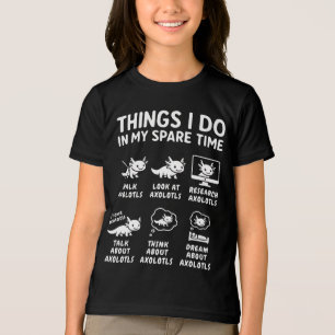 Things I Do In My Spare Time Axolotl Hobby Tri-Blend Shirt