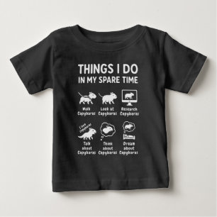 Things I Do In My Spare Time Capybara Funny Baby T-Shirt