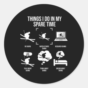 Things I Do In My Spare Time Classic Round Sticker