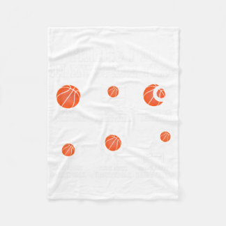 Things I Do In My Spare Time Funny Basketball Love Fleece Blanket