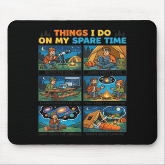 Things I Do in My Spare Time Funny Camping RV Mouse Mat