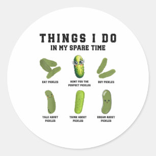 Things I Do In My Spare Time Funny Ckles  Classic Round Sticker