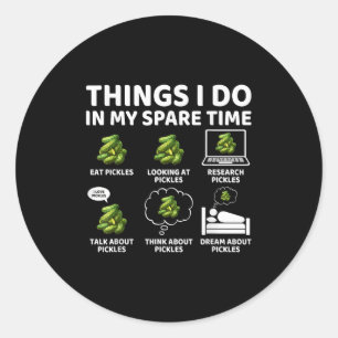 Things I Do In My Spare Time Funny Ckles Lover Ckl Classic Round Sticker