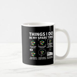 Things I Do In My Spare Time Funny Cube Puzzle Spe Coffee Mug