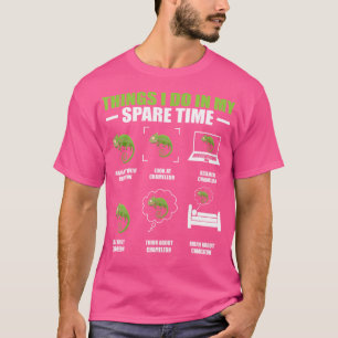 Things I Do In My Spare Time Funny Cute Chameleon T-Shirt