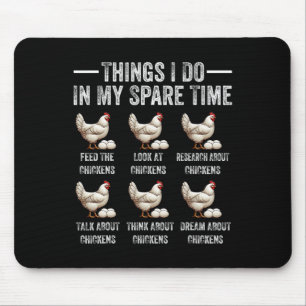 Things I Do In My Spare Time Funny Farmar Farm Chi Mouse Mat
