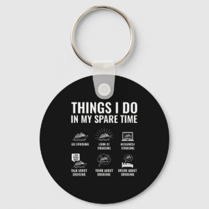 Things I Do In My Spare Time Funny Soccer Lover Fo Key Ring