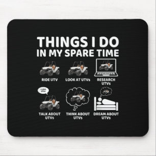 Things I Do In My Spare Time Funny Sxs Side-by-sid Mouse Mat