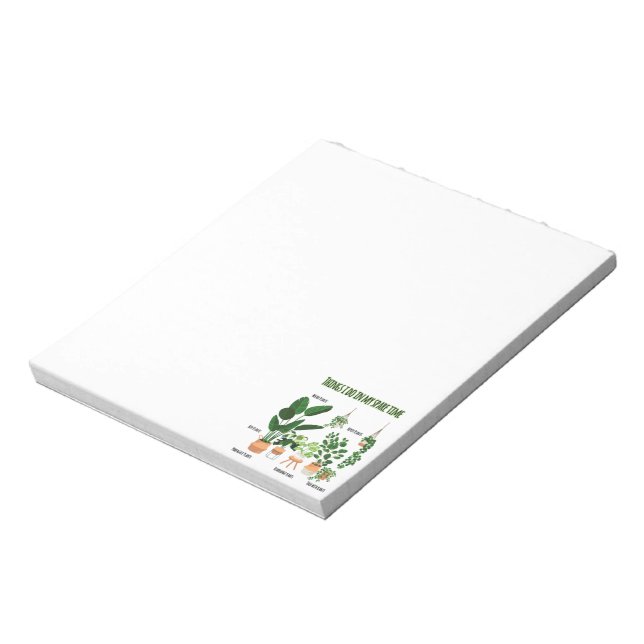 Things I Do In My Spare Time - Gardener, Gardening Notepad (Rotated)