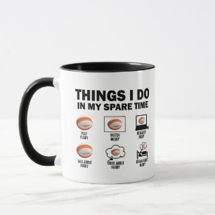 Things I Do In My Spare Time Rugby Mug