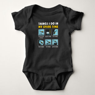 Things I Do In My Spare Time Scuba Diving Diver Baby Bodysuit