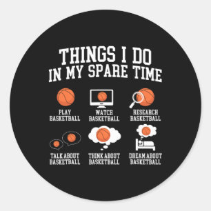 Things I Do In My Spare Time - Sketll Player Fan Classic Round Sticker