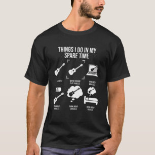 Things I Do In My Spare Time Ukulele Player T-Shirt