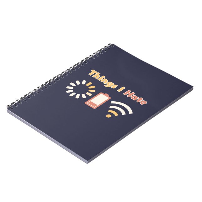 Things I Hate Computer Coding Notebook (Left Side)