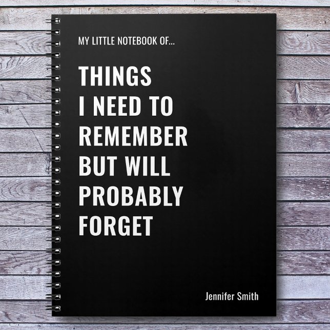 Things I Need to Remember Funny Quote Notebook (Creator Uploaded)