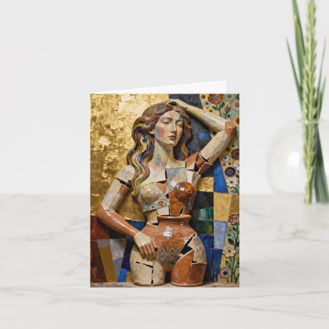 Things Keep Falling Apart – A Fragmented Portrait Thank You Card (Front)