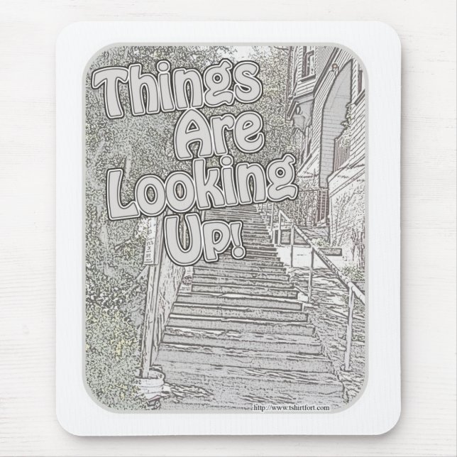 Things Keep Looking Up! Mouse Mat (Front)
