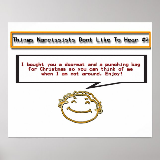 Things Narcissists Don't Like to Hear 2 Poster (Front)