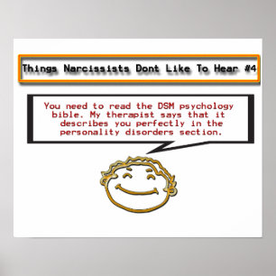 Things Narcissists Don't Like to Hear 4 Poster
