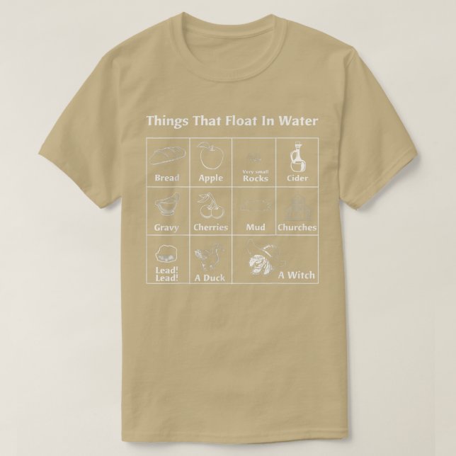 Things That Float In Water Bread Apple Cider A Duc T-Shirt (Design Front)