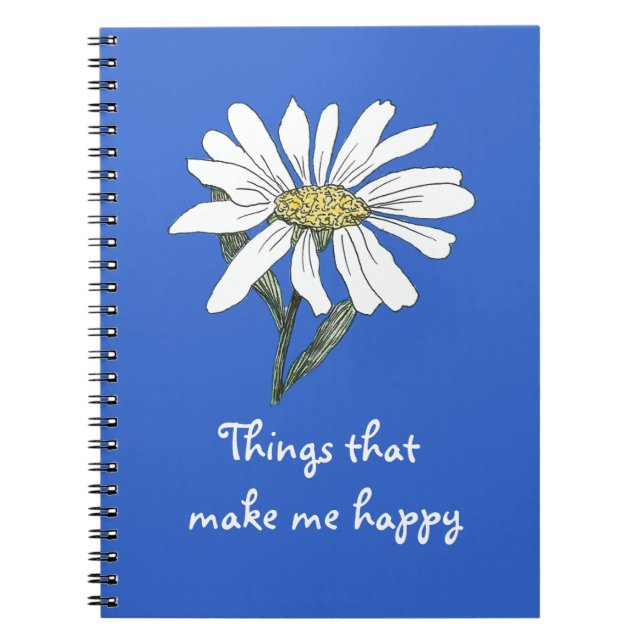 Things that make me happy Notebook (Front)
