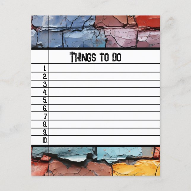 Things To Do (Front)