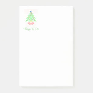 Things To Do Christmas Tree Post-it Notes