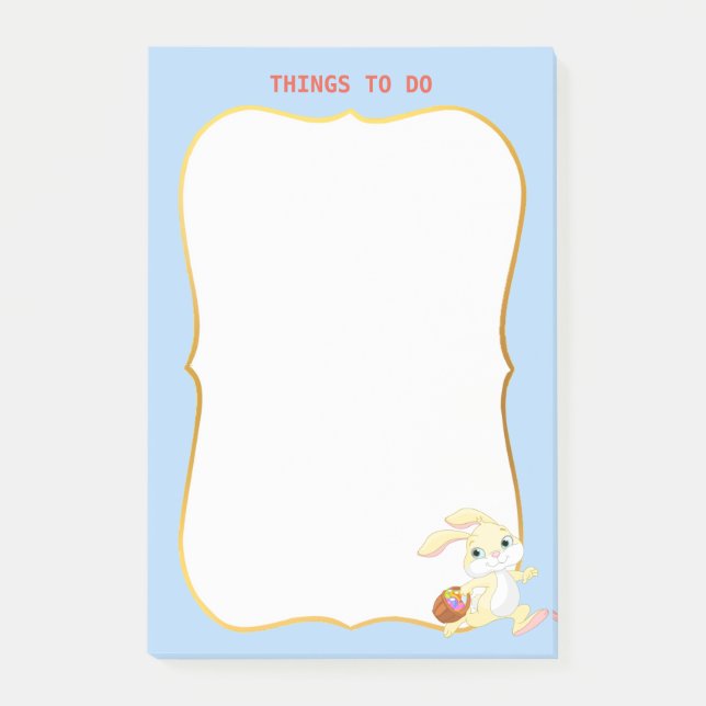 Things To Do & Easter Bunny Post-it Notes (Front)
