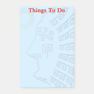 Things to Do & Machu-Picchu Mountain Silhouette Post-it Notes