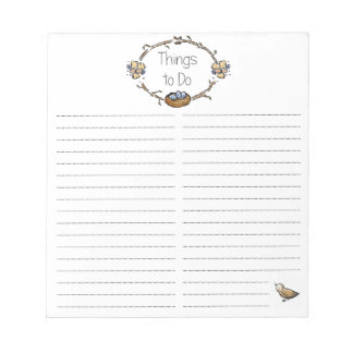 Things to Do Notepad