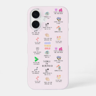Things To Remember Inspirational Positive Gift iPhone 16 Case