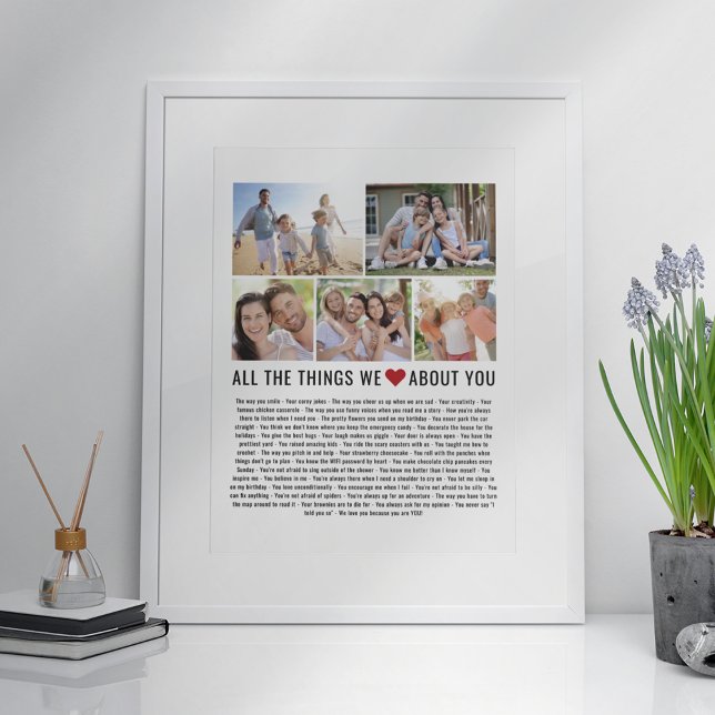 Things We Love About You Mother's Day  Poster (Creator Uploaded)