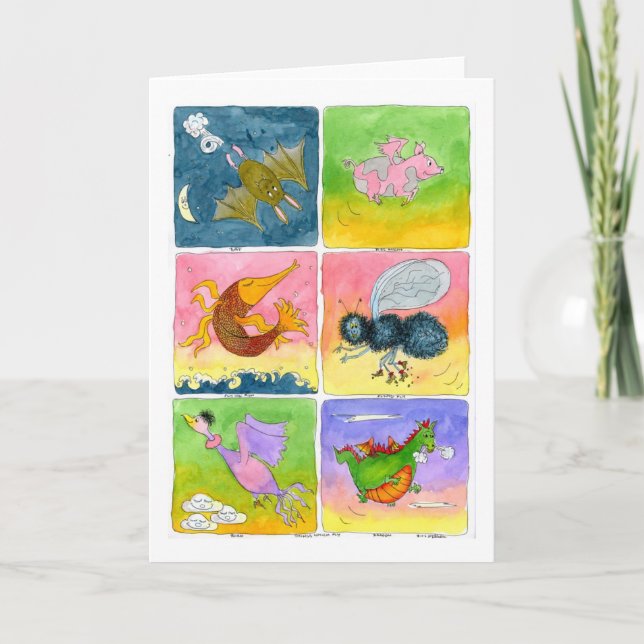 Things Wich Fly:  General Greetings. Card (Front)