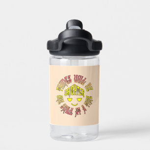 Things Will Be Brighter One Smile at a Time Water Bottle