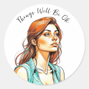 Things Will Be Ok   I Promise Classic Round Sticker