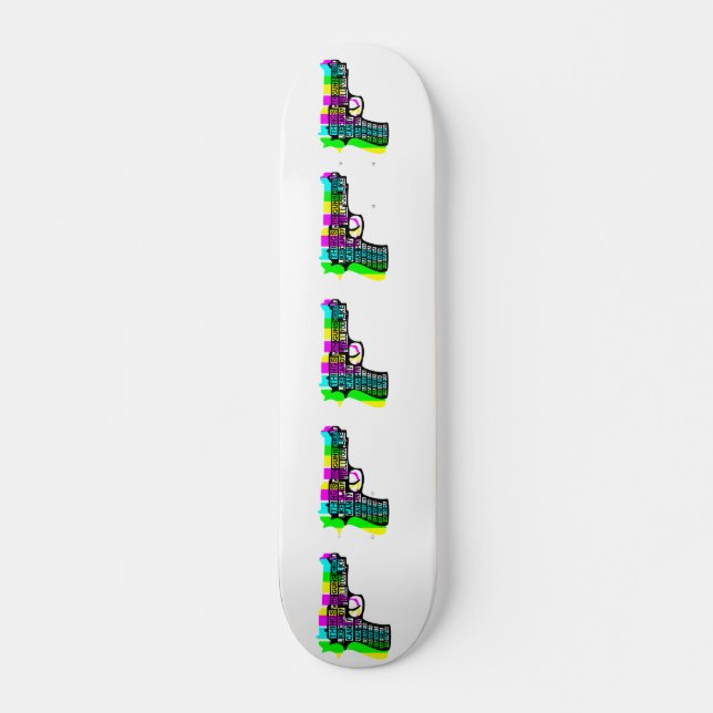 Things With Guns On Skateboard (Front)