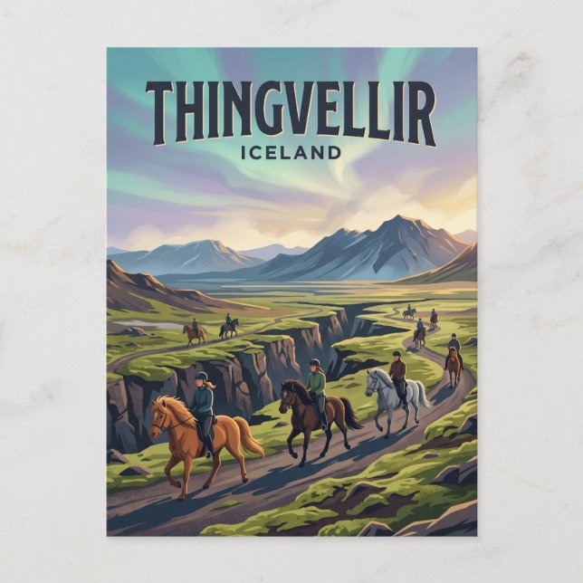 Thingvellir National Park Iceland Postcard (Front)