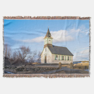 Thingvellir National Park in Iceland Throw Blanket