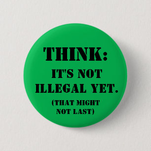 Think 6 Cm Round Badge