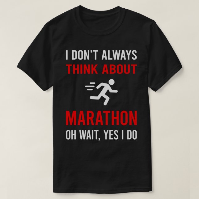 Think About Marathon T-Shirt (Design Front)