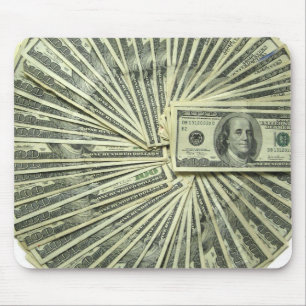 Think about Money all day. Mouse Mat