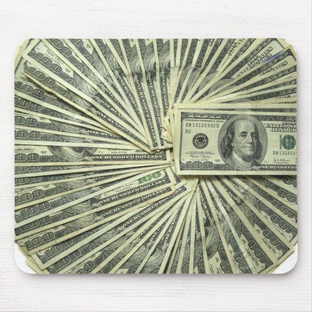 Think about Money all day. Mouse Mat (Front)