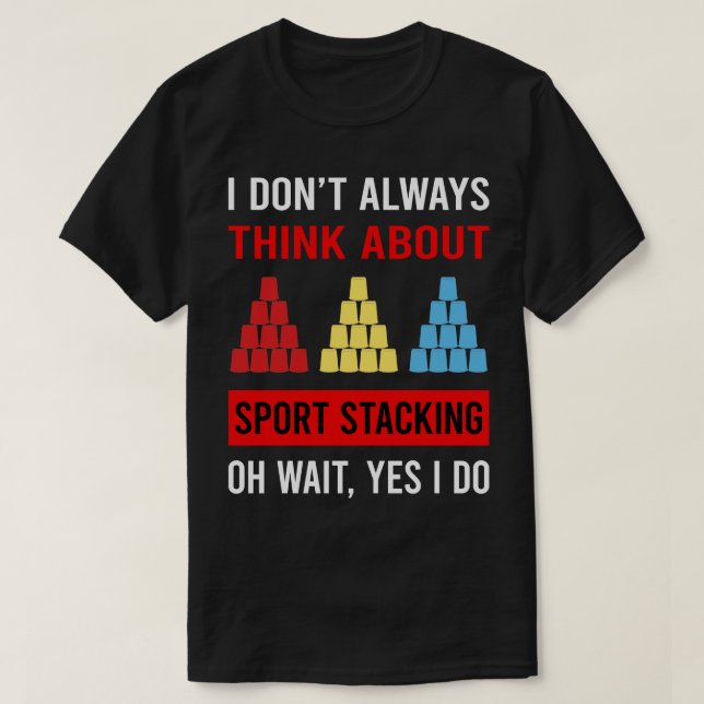 Think About Sport Stacking Cup Stacking Speed Stac T-Shirt (Design Front)