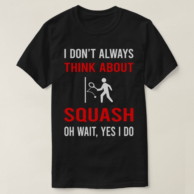 Think About Squash T-Shirt (Design Front)