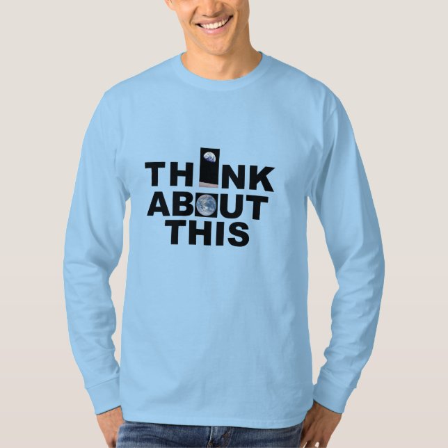 THINK ABOUT THIS Men's long sleeve T-Shirt (Front)