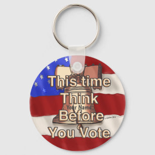 Think and Vote  Key Ring